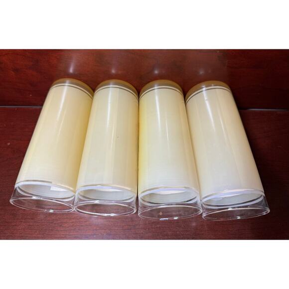 Set of 4 Vintage 1960's Vue-lon Ware Highball Glasses By Litho-Glass Inc 6.25" - Picture 6 of 10